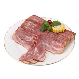 喜得佳纯肉培根片原切儿童手抓饼三明治烘焙专商用批发火腿肠