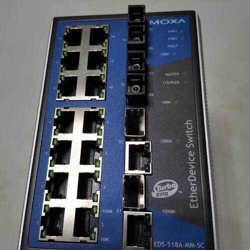 议价摩莎EDS-518A-MM-SC工业级以太网管千兆交换机,四光口十八电