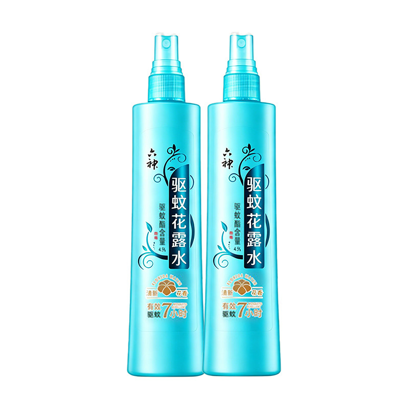 六神驱蚊花露水清新花香喷雾180ml香水型持久留香官方正品旗舰店