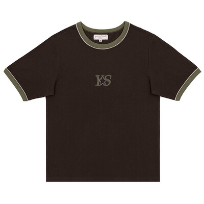 YARDSALE刺绣LOGO纯棉圆领短袖