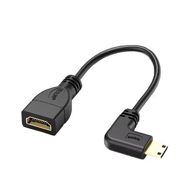 MINIHDMI公转HDMI母延长线弯头