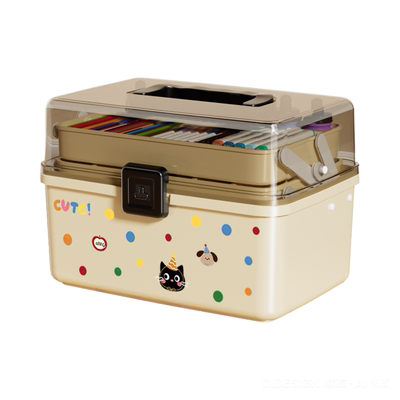 美术工具箱桌面收纳盒