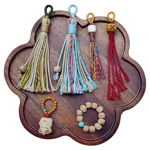 手串文玩配饰穗子棉线藏式风 玉米结棉线小流苏跑环手工diy串珠