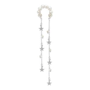 天然淡水珍珠耳夹无耳洞女耳骨夹轻奢高级流苏耳骨环绝美独特耳饰