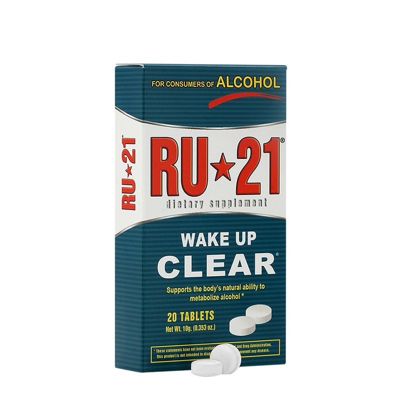 RU21安体普复合解酒片快速醒酒熬夜护肝胃解酒酶药解酒丸美国进口