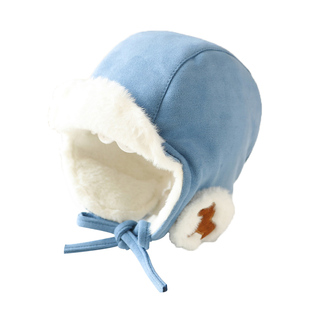 宝宝帽子秋冬季款保暖加厚女童可爱超萌男童毛绒帽护耳儿童雷锋帽