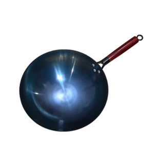 章丘老式铁锅超轻无涂层家用炒锅传统熟铁炒菜锅开锅圆底凹型专用