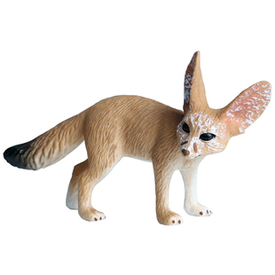 林畅模玩儿童仿真动物玩具耳廓狐模型沙漠狐非洲小狐实心套装手办