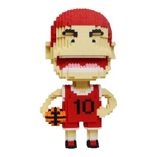 樱木花道灌篮高手系列超大3d立体拼图积木益智玩具模型摆件流川枫