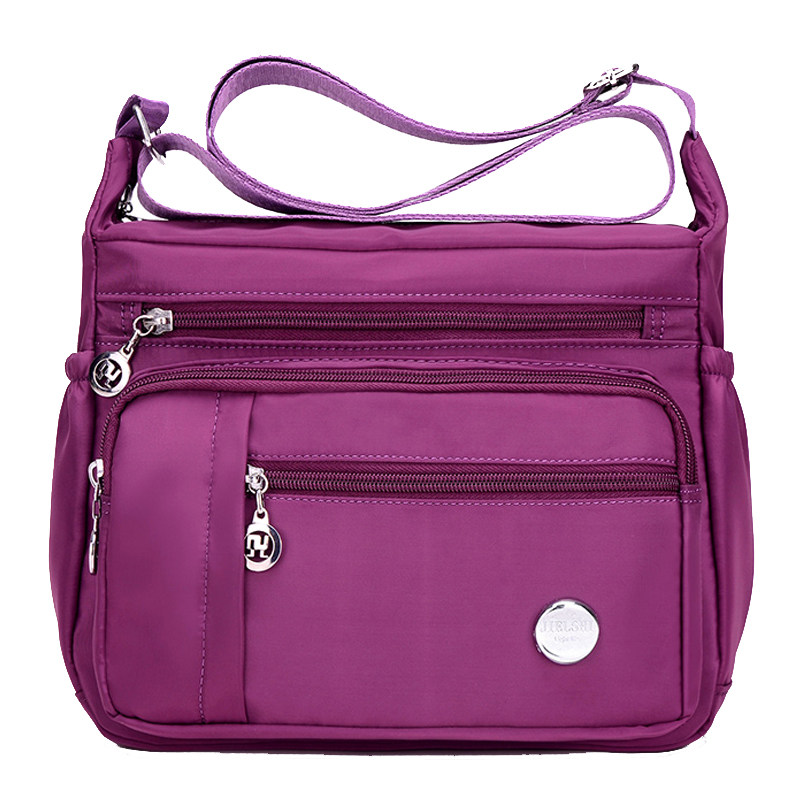 冬季大容量帆布包单肩斜挎包防水妈妈包2024新款中年女士百搭包包