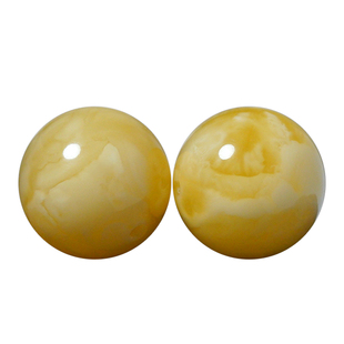 10-15mm天然蜜蜡圆珠对珠耳坠耳饰108腰珠顶珠原矿琥珀鸡油黄白花