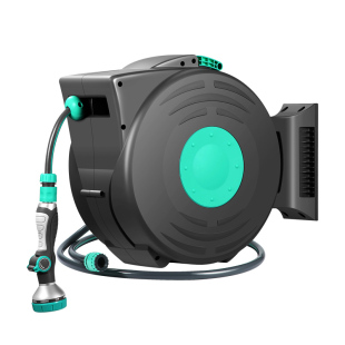 自动回收水管浇花浇水神器户外庭院花园水枪伸缩软管壁挂式水车