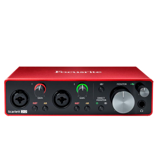 福克斯特/Focusrite Scarlett 2i2 四代专业录音外置声卡音频接口