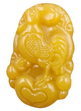 十二生肖吊坠挂坠和田玉黄玉