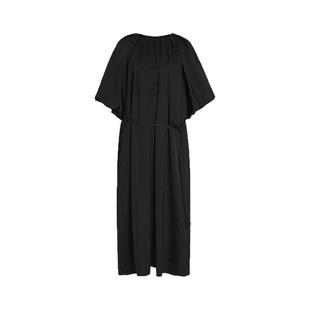 【新能量黑裙】Marisfrolg玛丝菲尔夏圆领醋酸提花连衣裙