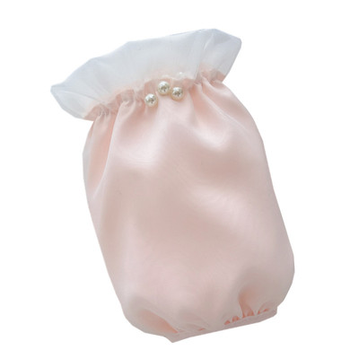 秋冬白色羽绒服女士耐脏袖套