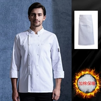 Белый лонгслив, водонепроницаемый фартук