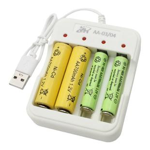 5号7号充电电池充电器1.2v通用USB充电套装玩具空调遥控风扇电池