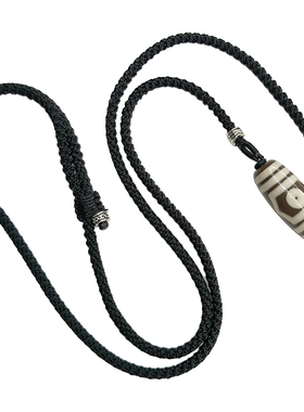 天珠项链天然西藏真品情侣三眼