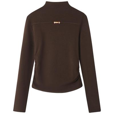 慕兔半高领内搭长袖t恤