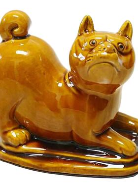 陶瓷狗摆件生肖狗可爱工艺品客厅办公室家居饰品