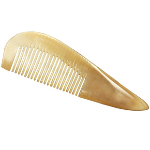 牛角梳子女按摩梳头皮大齿头部经络木梳头家用男疗