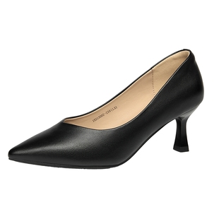 戈美其女鞋2025新款秋季法式配裙子时尚高跟鞋细跟单鞋女尖头鞋子