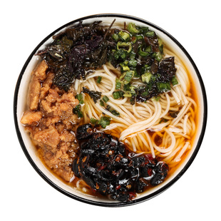 广西特产生榨米粉马山酸粉发酵过桶装酸馊米粉配料齐全冲泡即食