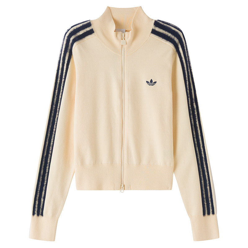 Adidas阿迪达斯三叶草女装2026秋季新款KNIT FB TT休闲外套KS6797