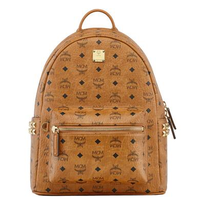 【12期免息】MCM STARK小中号双肩包背包通勤女包校园书包