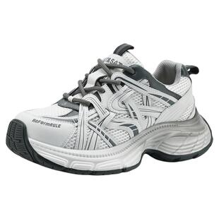 星期六厚底老爹鞋女款2025夏季新款小个子百搭运动鞋增高透气休闲