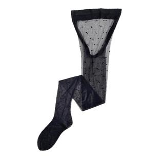 波点黑丝袜女超薄款全隐形夏季透肉防勾丝光腿神器性感高透0D黑丝