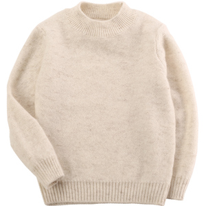 康赛妮儿童羊绒衫宝宝100%纯山羊绒女童毛衣男童薄款打底针织衫单