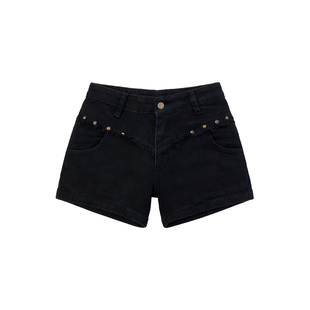 李李服饰低腰丰胯牛仔短裤女2026春季新款千禧风性感紧身显瘦热裤