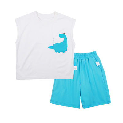 男童运动套装夏季薄款两件套2026