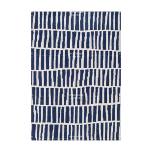 沙发茶几个性样板间地垫儿童房床边轻奢北欧ins黑白条纹小地毯厚