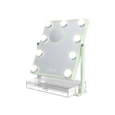 MIRROR LIGHT化妆镜带灯美妆镜高级台式化妆镜桌面LED镜七夕送礼