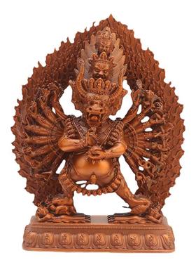 藏式大千善缘纯铜3寸铜像摆件