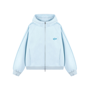 lemanism美式潮牌哈苏线运动连帽开衫卫衣男款2026春季新款外套女