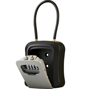 装修钥匙密码盒室外家用门口藏钥匙民宿金属密码锁密码盒子装钥匙