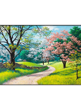 卧室装饰画简约风景画酒店床头画