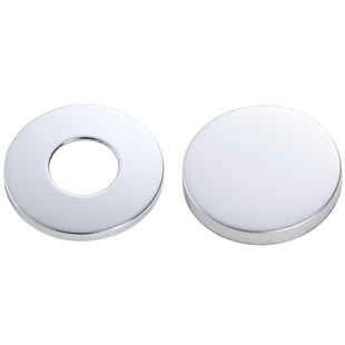 304不锈钢水龙头装饰盖遮丑盖 圆形无孔下水管空调堵洞墙孔盖加厚