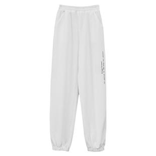 女孩运动裤宽松高腰儿童秋装长裤韩版大童亲子洋气字母女童休闲裤