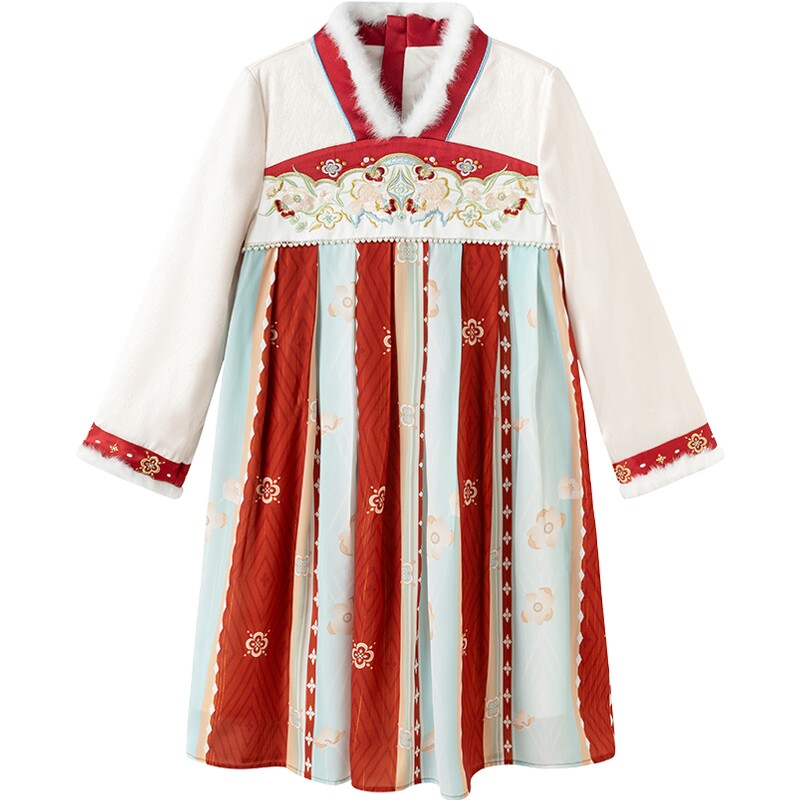 巴拉巴拉女童汉服裙子大童连衣裙