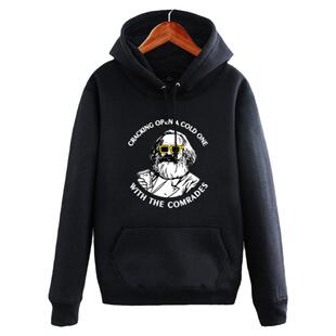 前苏联cccp马克思主义苏维埃列宁连帽卫衣套头男女小众带帽子外套