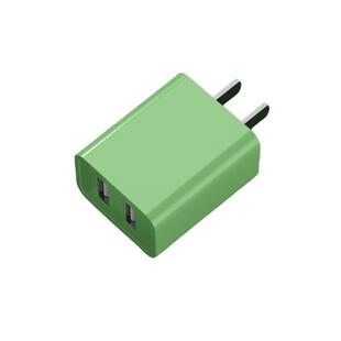 妙康熊双口闪充USB多口手机通用充电器头适用于安卓vivo华为苹果typec小米oppo平板快充5V2A插头3C认证