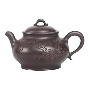 壶予缘宜兴紫砂壶道鸿华颖300cc原矿天青泥名家研高工纯手工茶壶