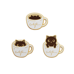 daparo咖啡猫设计师生日礼物胸针