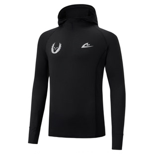 音速猫跑步卫衣AUTO-FIT PRO运动跑步连帽T恤长袖上衣外套训练服