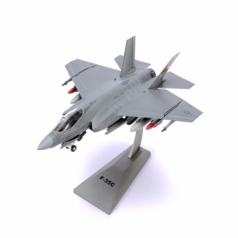 AF1美国海军F-35C闪电II战斗机VX-23 SD-75 F35成品飞机模型1/72